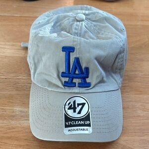 47 Brand Gray Cap with Blue Logo